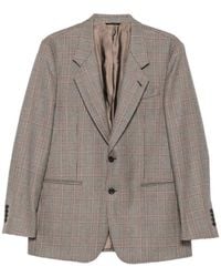 Reveres 1949 - Prince Of Wales Check Single-Breasted Blazer - Lyst