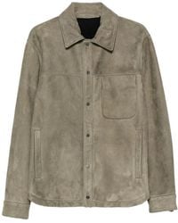 Salvatore Santoro - Suede Press-Stud Jacket - Lyst