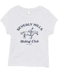 Sporty & Rich - Graphic-Print T-Shirt - Lyst