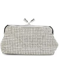 Anya Hindmarch - Crystal-Embellished Tassel-Clasp Clutch Bag - Lyst