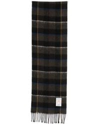A.P.C. - A. P.C. Checked Fringed Scarf - Lyst