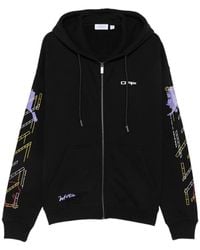 Off-White c/o Virgil Abloh - Off- Arrows-Print Zip-Up Hoodie - Lyst