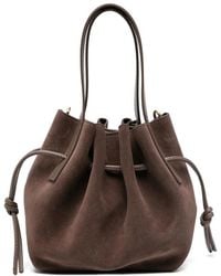 Yuzefi - Mini Scallop Suede Tote Bag - Lyst