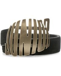 Jean Paul Gaultier - Logo-Buckle Suede Belt - Lyst