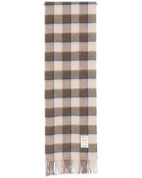 A.P.C. - A. P.C. Check-Pattern Fringed Scarf - Lyst