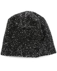 Maison Michel - Sequin-Embellished Logo-Plaque Beanie Hat - Lyst
