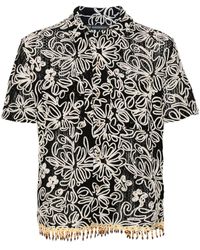 ANDERSSON BELL - Floral-Embroidered Shirt - Lyst
