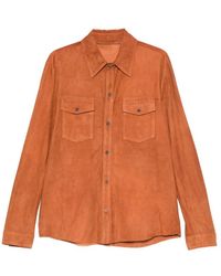 Salvatore Santoro - Shirt Jacket Leather - Lyst
