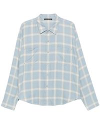 Cole Buxton - Check-Pattern Stud-Embellished Shirt - Lyst