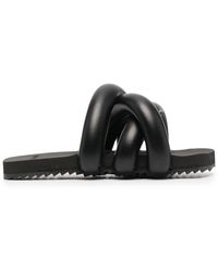 Yume Yume Tyre Crossover-strap Sandals - Black
