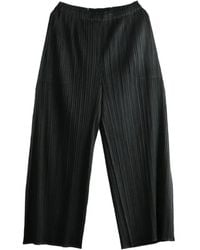 Pleats Please Issey Miyake - Monthly Colors July Pleated Wide-Leg Trousers - Lyst