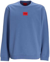 HUGO - Cotton Sweatshirts - Lyst