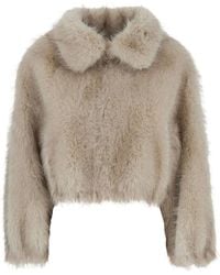VALENTINI 1972 - Collared Faux-Fur Jacket - Lyst