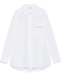 Panicale - Embellished-Pocket Shirt - Lyst