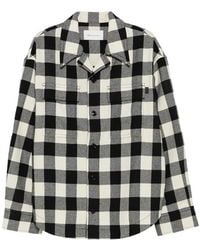 Ami Paris - Check-Pattern Button-Up Shirt - Lyst