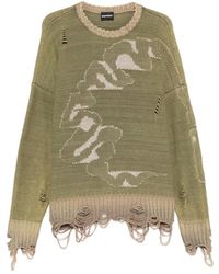 MADFRENZY - Cortex Grunge Distressed Sweater - Lyst