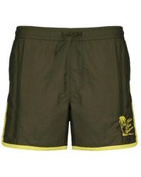 Drole de Monsieur - Logo-Print Drawstring Shorts - Lyst