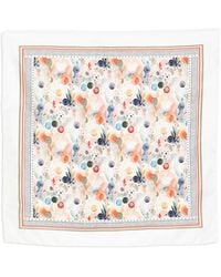 D'Aniello - Abstract-Pattern Silk Scarf - Lyst