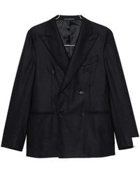 Caruso - Double-Breasted Peak-Lapel Jacket - Lyst