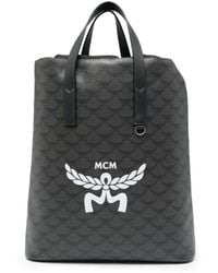 MCM - Himmel Logo-Print Backpack - Lyst