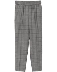 Peserico - Check Elasticated-Waist Trousers - Lyst
