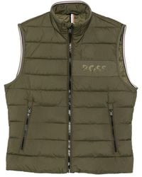 BOSS - Water-Repellent Vest With Logo Detail - Lyst