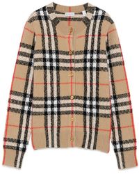 Burberry - Neutrals Knitwear - Lyst