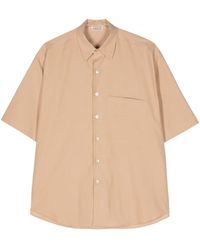 AURALEE - Short -Sleeved Cotton Shirt - Lyst