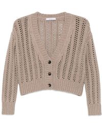 Max Mara - Open-Knit Cropped Cardigan - Lyst