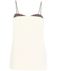 Entire studios - Adjustable-Strap Panel Mini Dress - Lyst