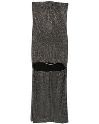 Alexander Wang - Crystal-Embellished High-Low Asymmetric Dress - Lyst