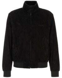 Gucci - High-Neck Logo-Embroidered Jacket - Lyst