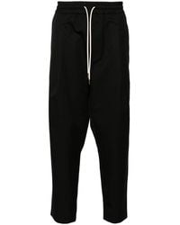 Drole de Monsieur - Drawstring Twill Cropped Trousers - Lyst