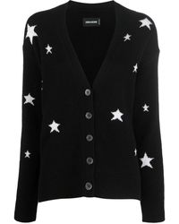Zadig & Voltaire - Mirka Stars Cashmere Cardigan - Lyst