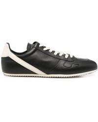 Rick Owens - Lace-Up Fastening Leather Sneakers - Lyst
