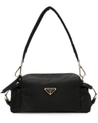 Prada - Re-Nylon Logo-Plaque Tote Bag - Lyst