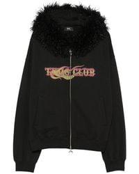 THUG CLUB - Faux-Fur Trim Graphic-Print Hoodie - Lyst