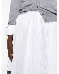ShuShu/Tong - Floral-Jacquard Pleated Mini Skirt - Lyst