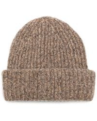 Soft Goat - Marled Ribbed-Knit Beanie Hat - Lyst