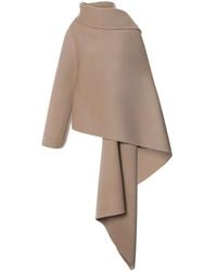 Alberta Ferretti - Asymmetric Draped Poncho - Lyst
