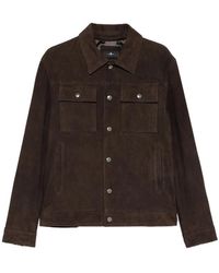 7 For All Mankind - Leather Jacket Modern Tru Suede - Lyst
