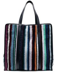 Missoni - Striped Terry-Cloth Tote Bag - Lyst