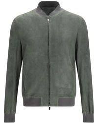SANTORO - Zip-Up Bomber Jacket - Lyst