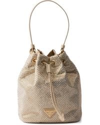 Prada - Neutrals Bucket Bags - Lyst