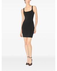 Alaïa - Scoop-Neck Sleeveless Mini Dress - Lyst