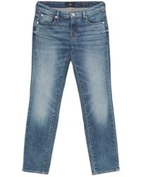 7 For All Mankind - Faded Five-Pocket Jeans - Lyst