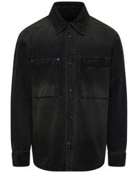 WOOYOUNGMI - Washed Denim Shirt - Lyst