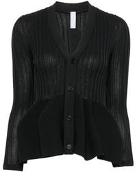 CFCL - Pottery Ribbed Peplum Cardigan - Lyst