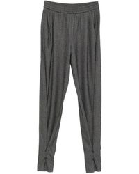 ANDAMANE - Buttoned-Cuff Elasticated-Waist Trousers - Lyst