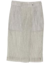 THE GARMENT - Delfi Button Wrap Midi Skirt - Lyst